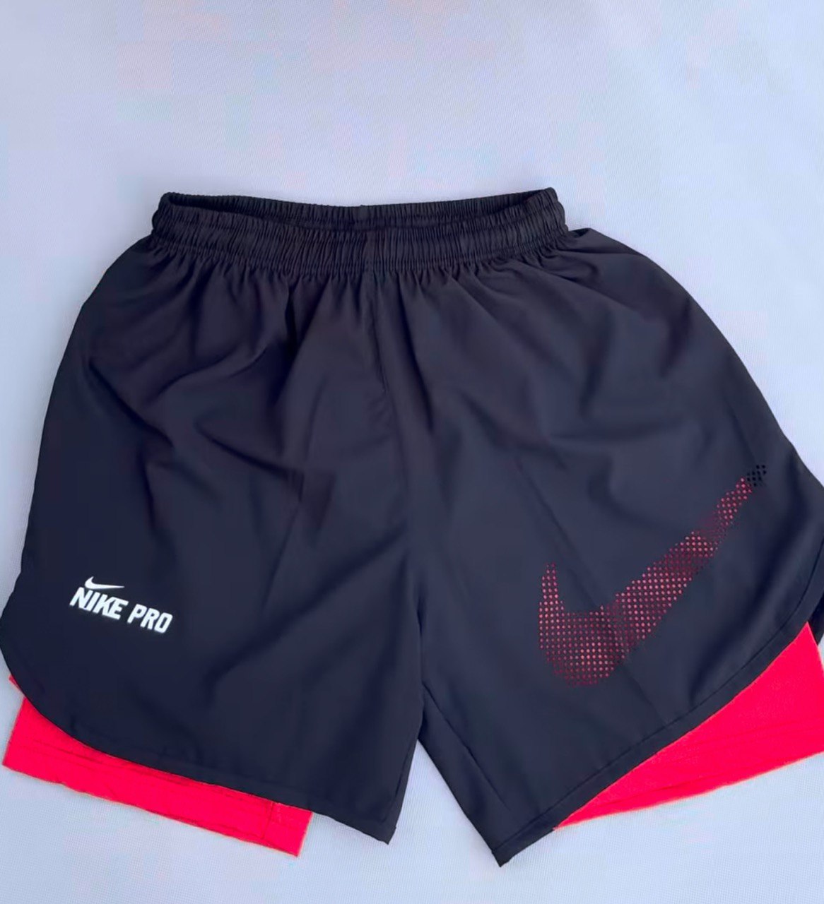 Conjunto Camiseta + Short Dri-Fit Nike - Vermelho/Preto