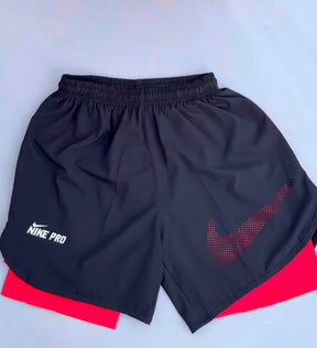 Conjunto Camiseta + Short Dri-Fit Nike - Vermelho/Preto