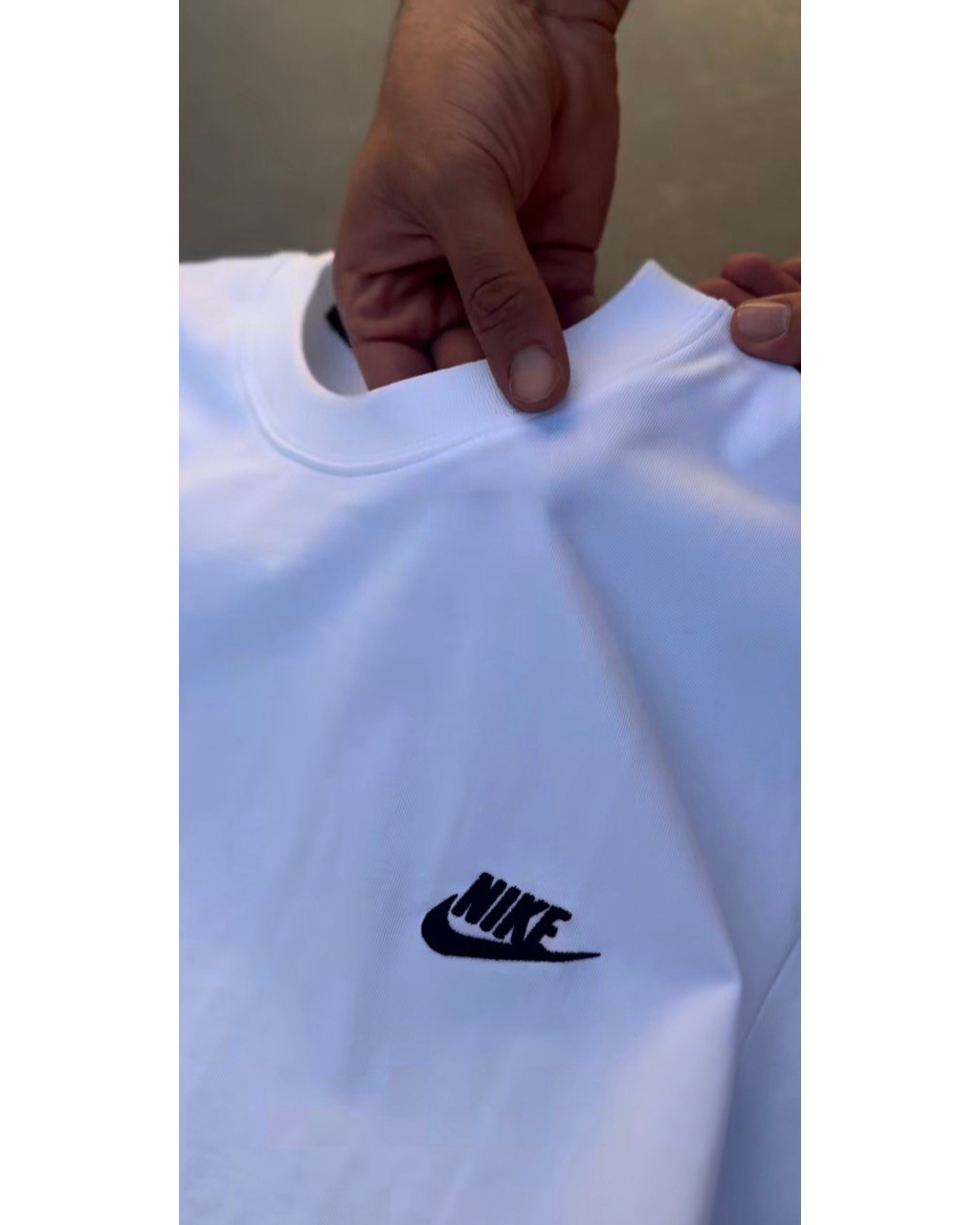 Conjunto Camiseta + Calça Esportiva Dri-Fit Nike - Preto/Branco