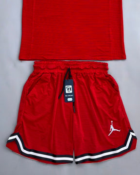 Conjunto Camiseta + Short Dri-Fit Air Jordan - Vermelho